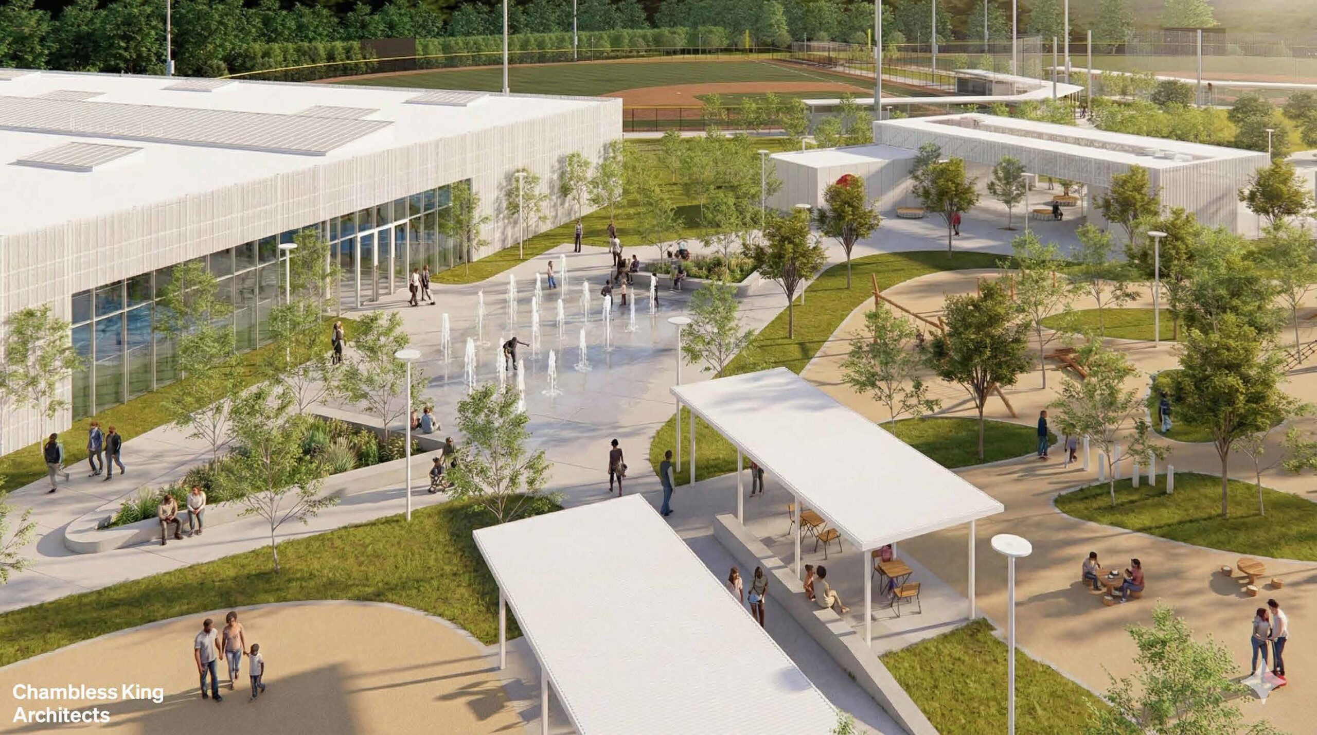 Gadsden Athletic Center inner area ground views